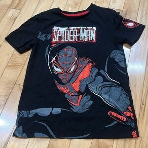 Spiderman Kids Black Tshirt